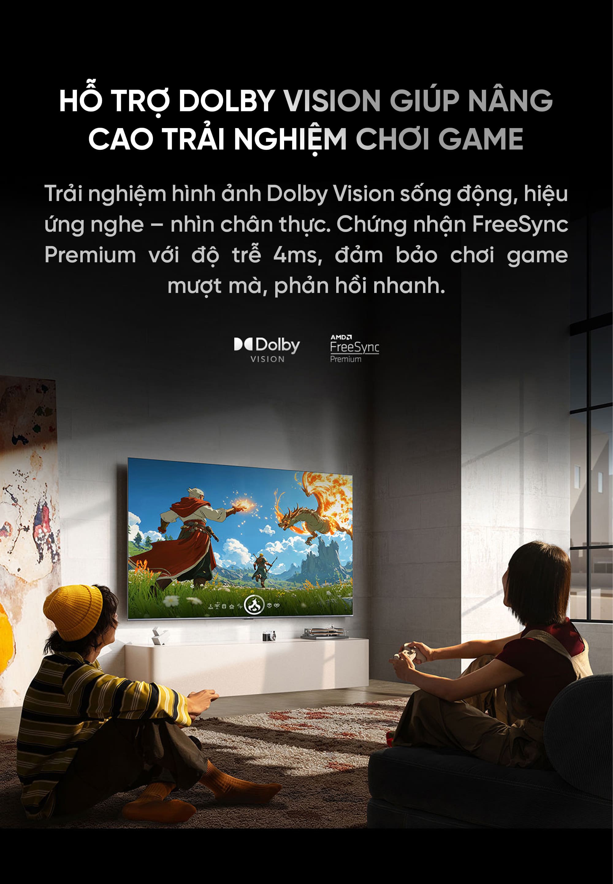 Tivi Xiaomi Redmi X55 Miniled Ram 4/64Gb 2026 độ sáng 1200nits 288Hz