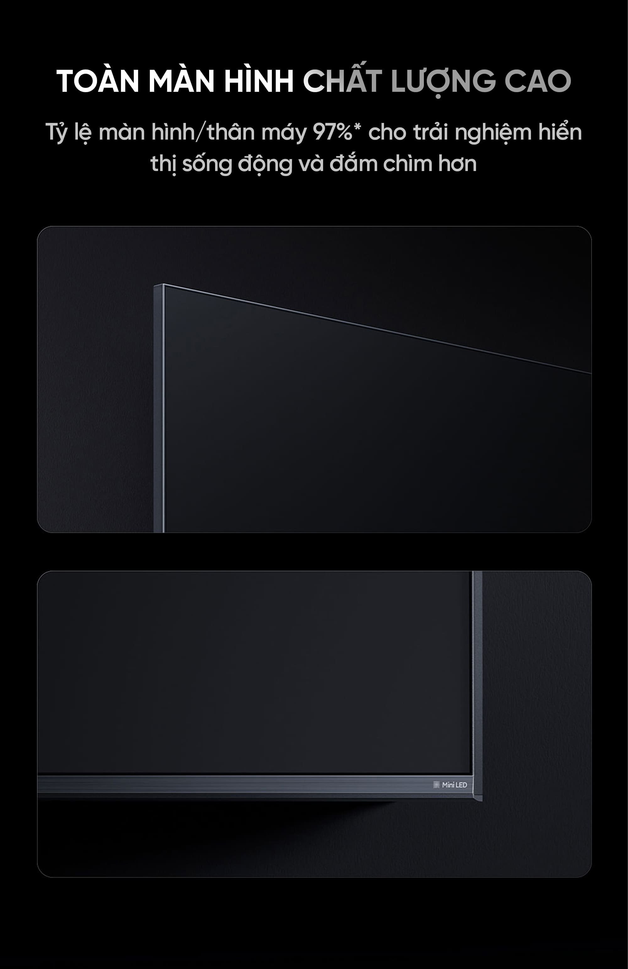 Tivi Xiaomi Redmi X55 Miniled Ram 4/64Gb 2026 độ sáng 1200nits 288Hz