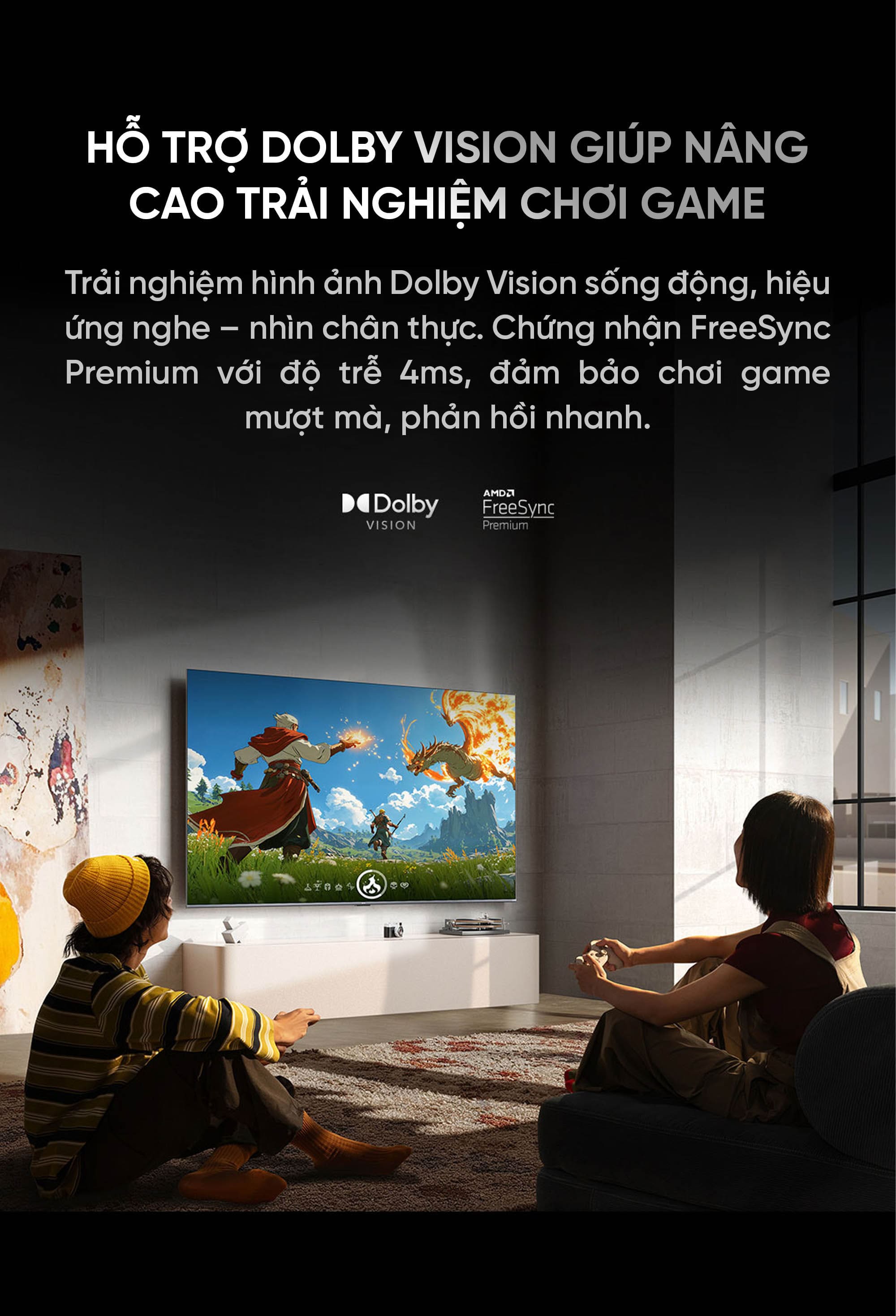 Tivi Xiaomi Redmi X65 Miniled Ram 4/64Gb 2026 độ sáng 1200nits 288Hz