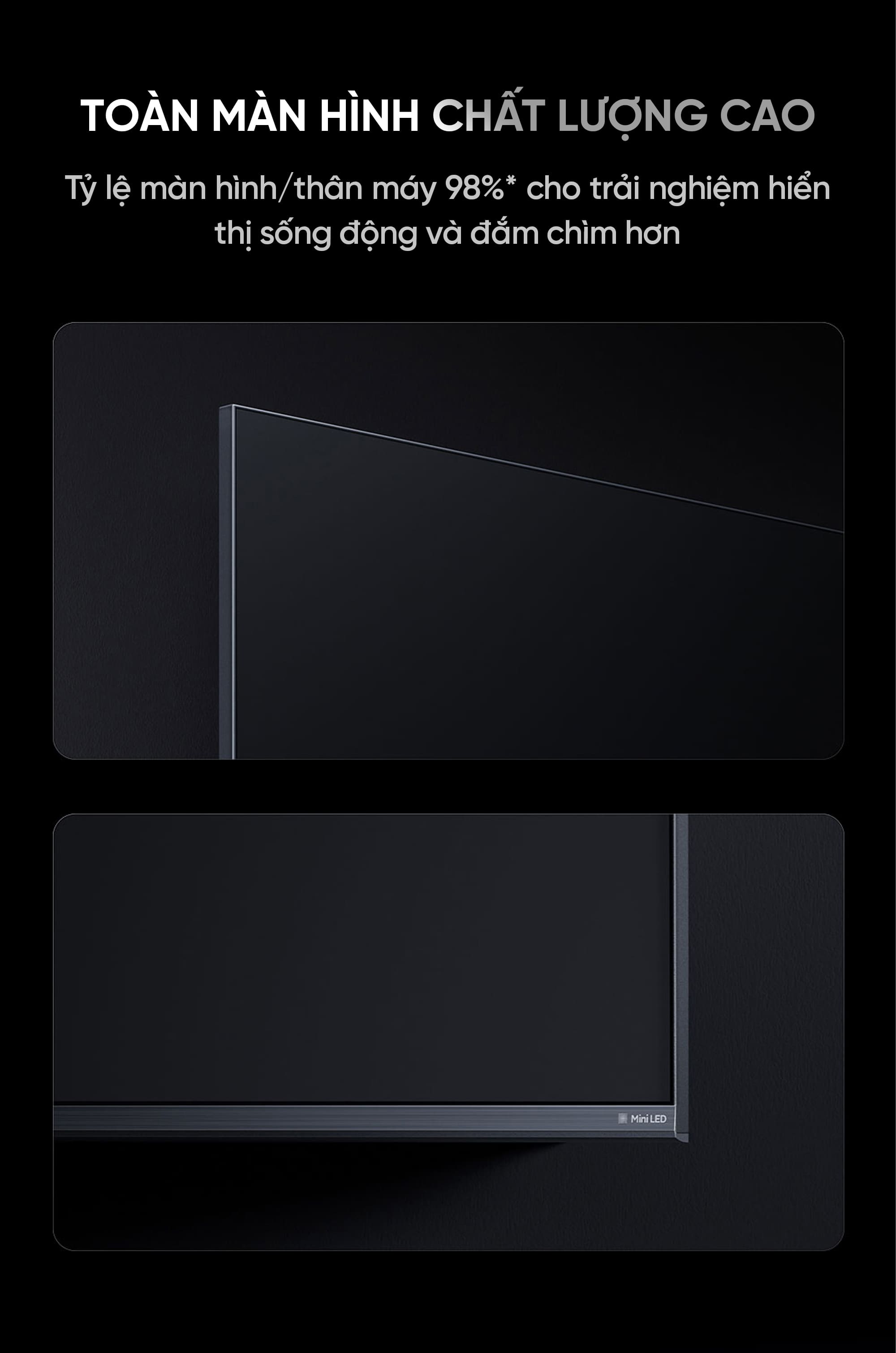 Tivi Xiaomi Redmi X65 Miniled Ram 4/64Gb 2026 độ sáng 1200nits 288Hz