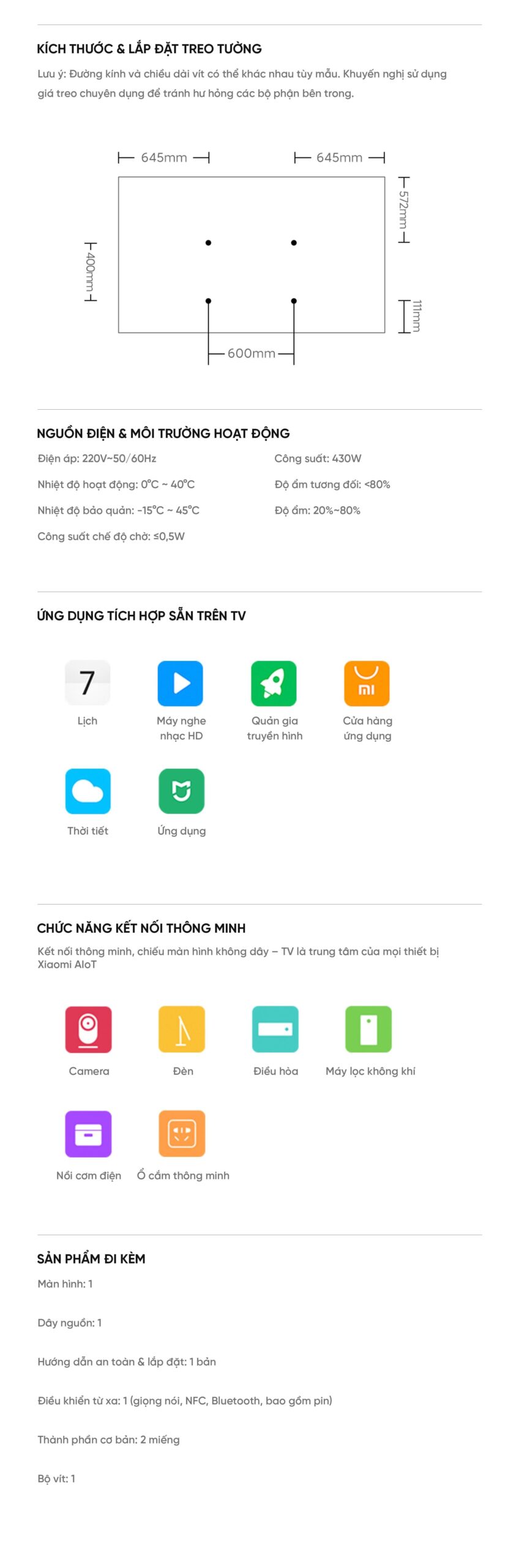 Tivi Xiaomi Redmi X85 Miniled Ram 4/64Gb 2026 1200nits