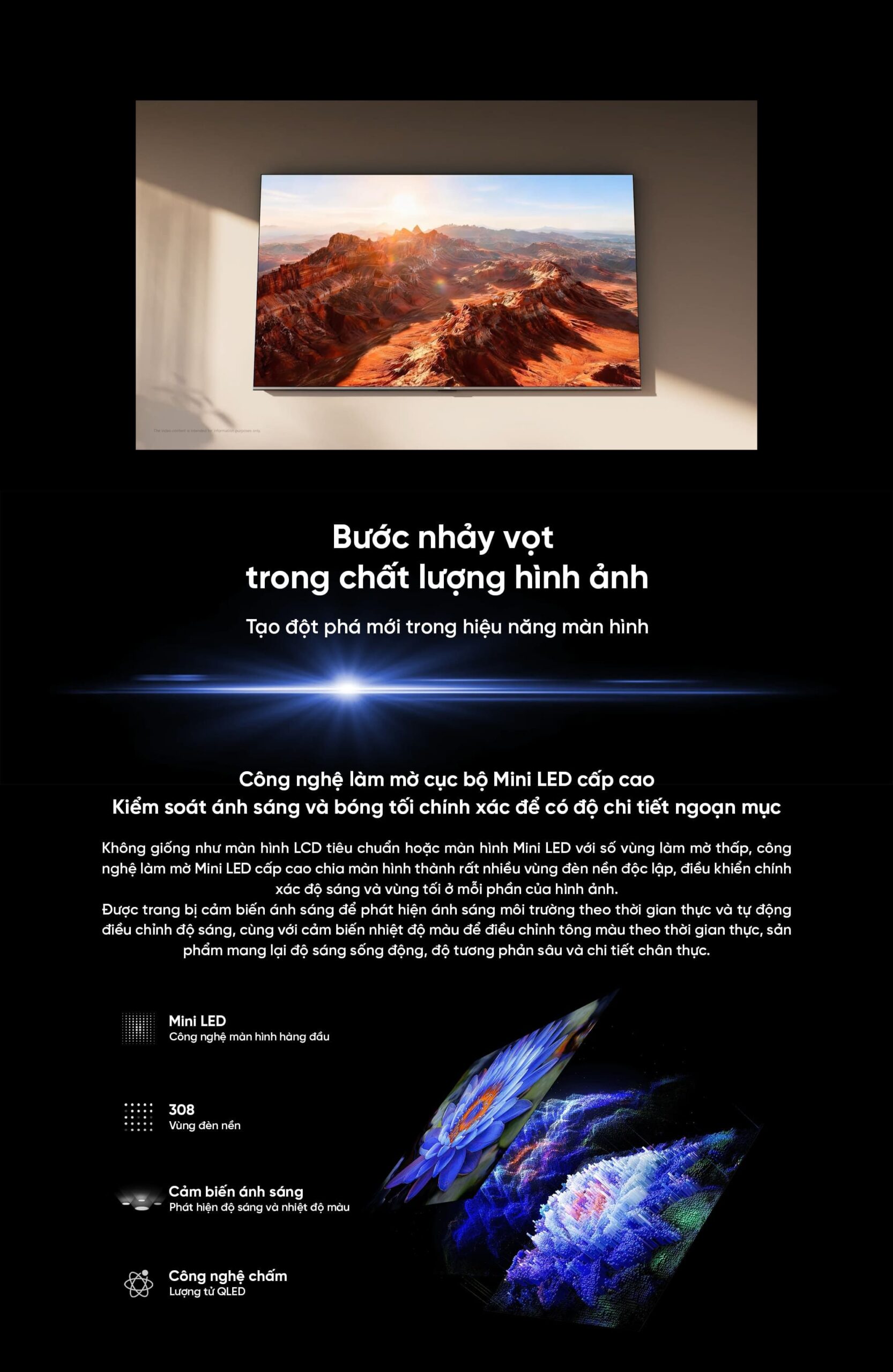 Tivi Xiaomi TV S Mini LED 2026 55 Inch QD-Mini LED 4K
