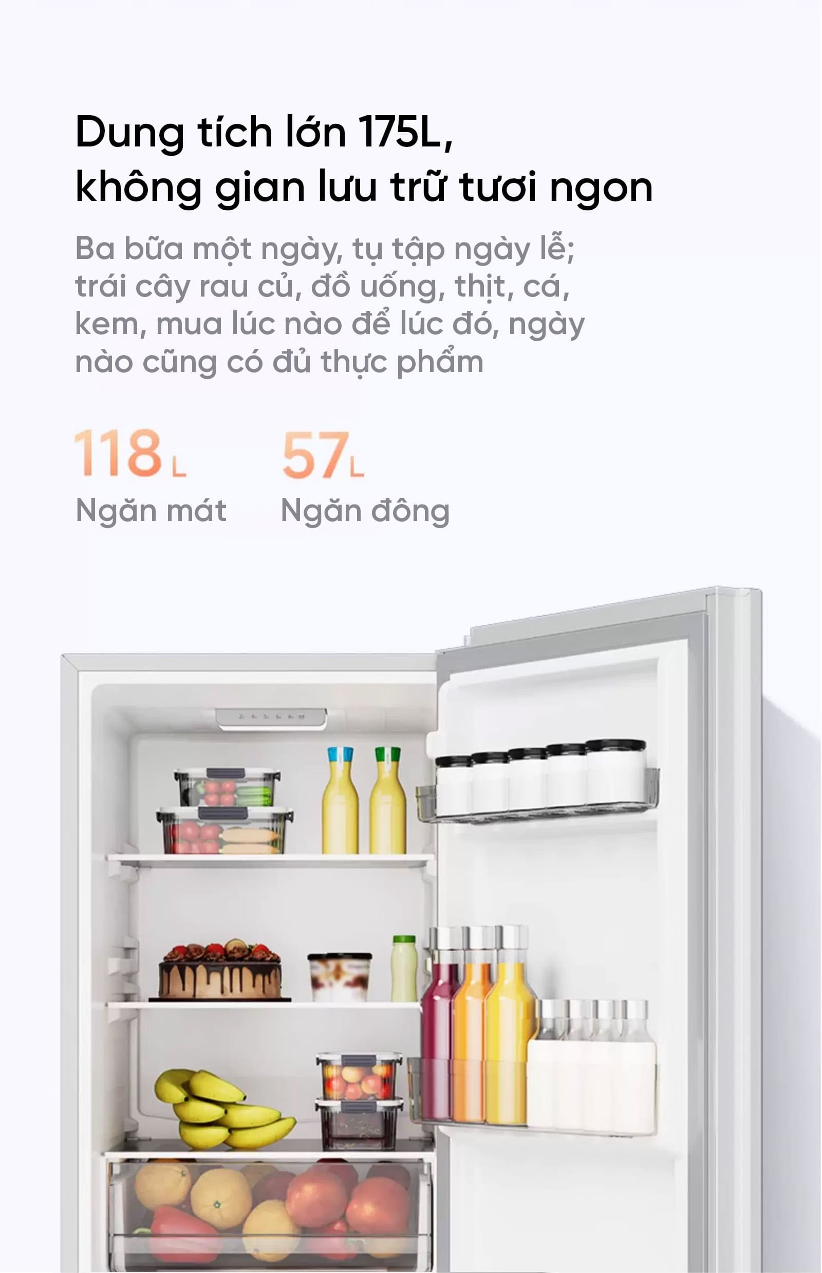Tủ Lạnh 2 Cánh Xiaomi Mijia 175L