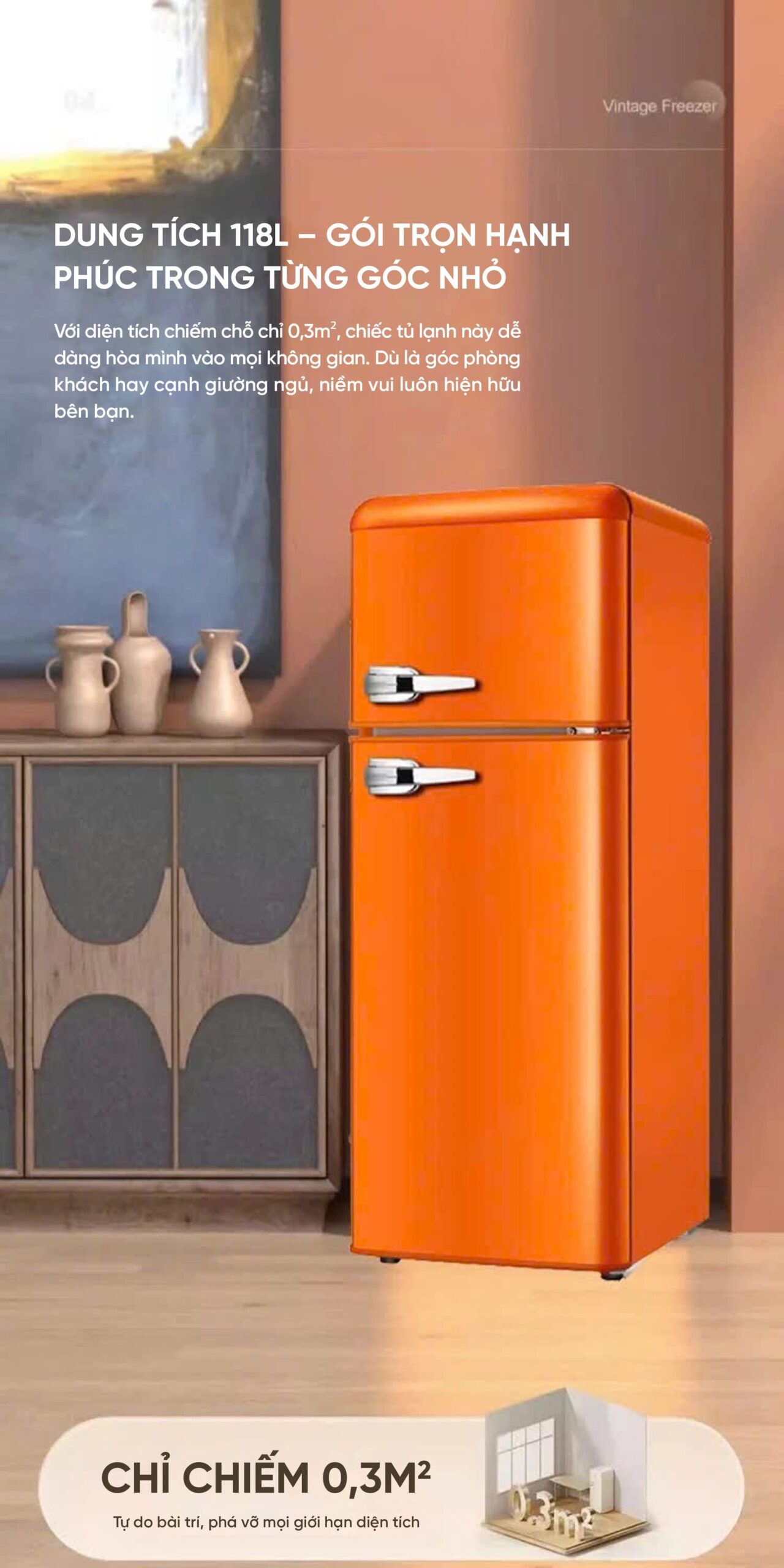 Tủ lạnh kentoen 98L màu xanh