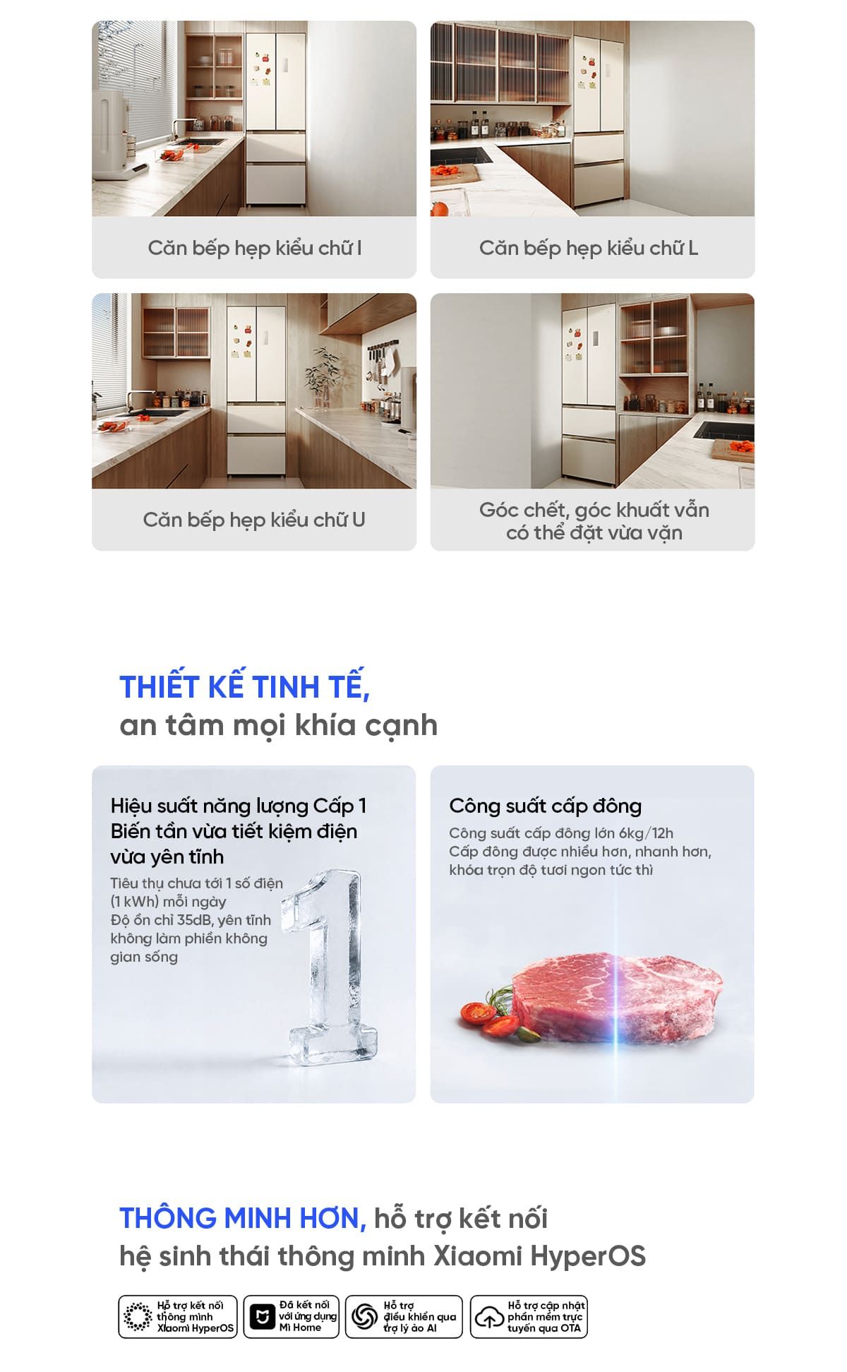 Tủ Lạnh Xiaomi 400L 2026 Làm Đá Tự Động