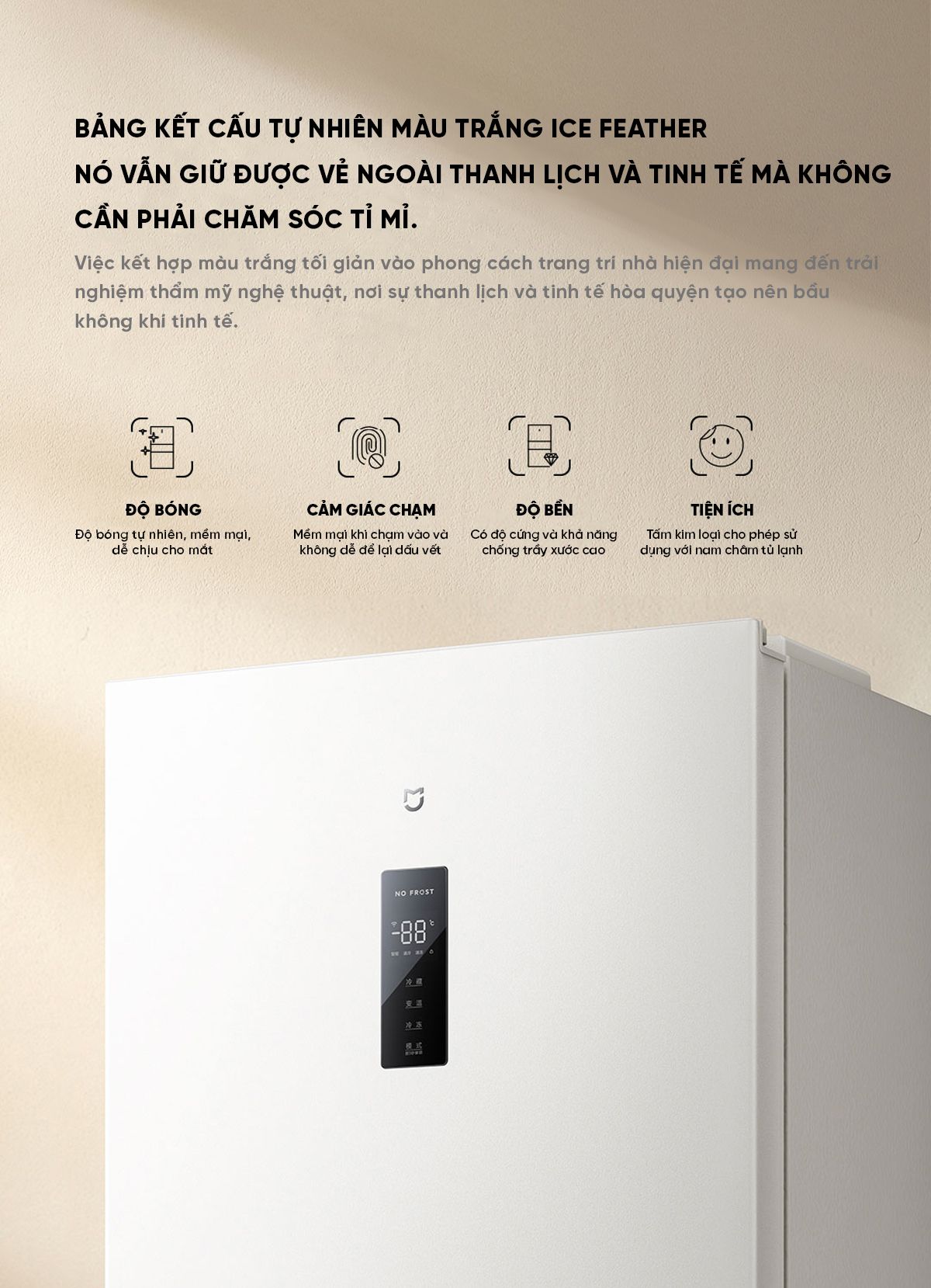 Tủ Lạnh Xiaomi Mija 3 Cánh 271L Model 2026 Có Ngăn Đông Mềm