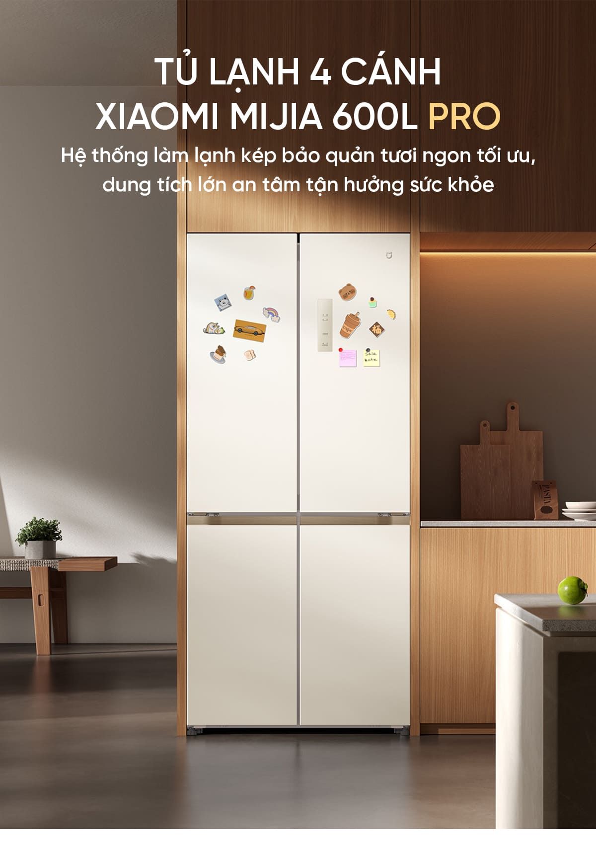 Tủ Lạnh Xiaomi Mija 600L 2026 Làm Lạnh Kép