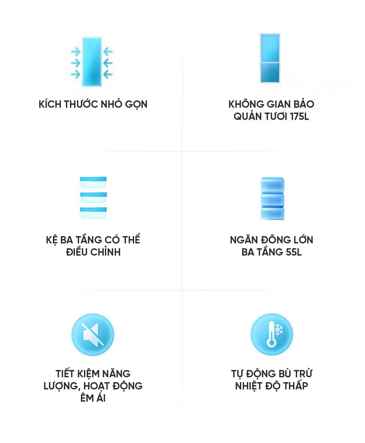 Tủ lạnh Xiaomi Mijia 175L tiết kiệm điện hiệu quả