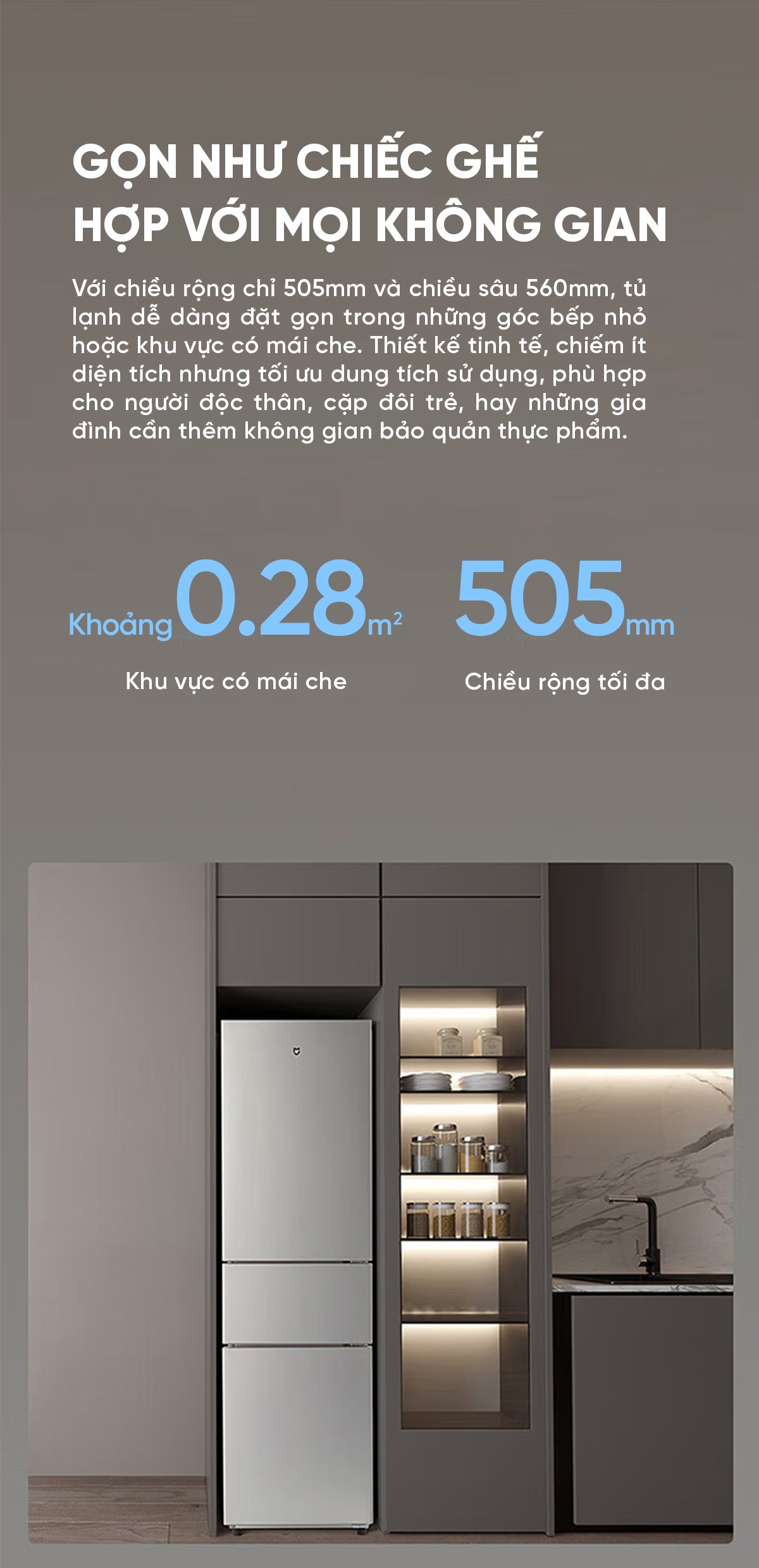 Tủ lạnh Xiaomi Mijia 205L, 3 cửa, có ngăn đông mềm