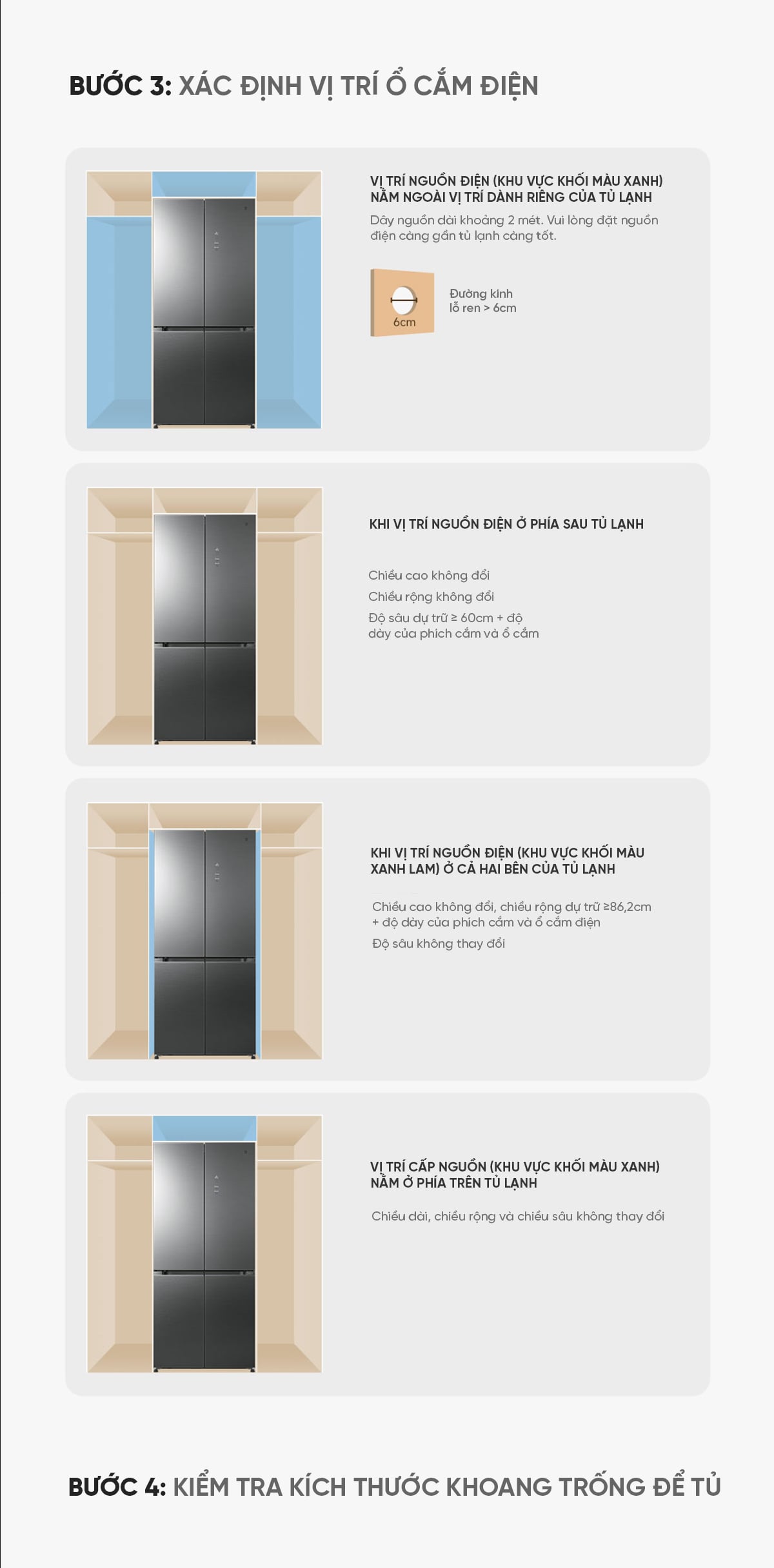 Tủ lạnh Xiaomi Mijia 508L Pro, 4 cửa, mặt đá pha lê - Model BCB-508WTGBI