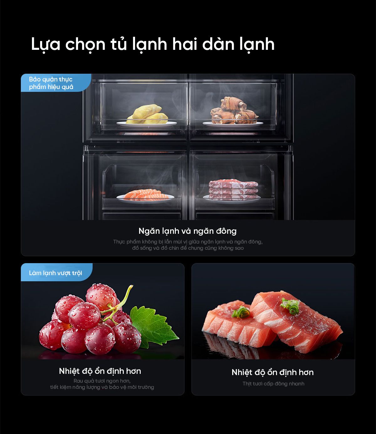 Tủ lạnh Xiaomi Mijia 513L Pro, 4 cánh, siêu mỏng