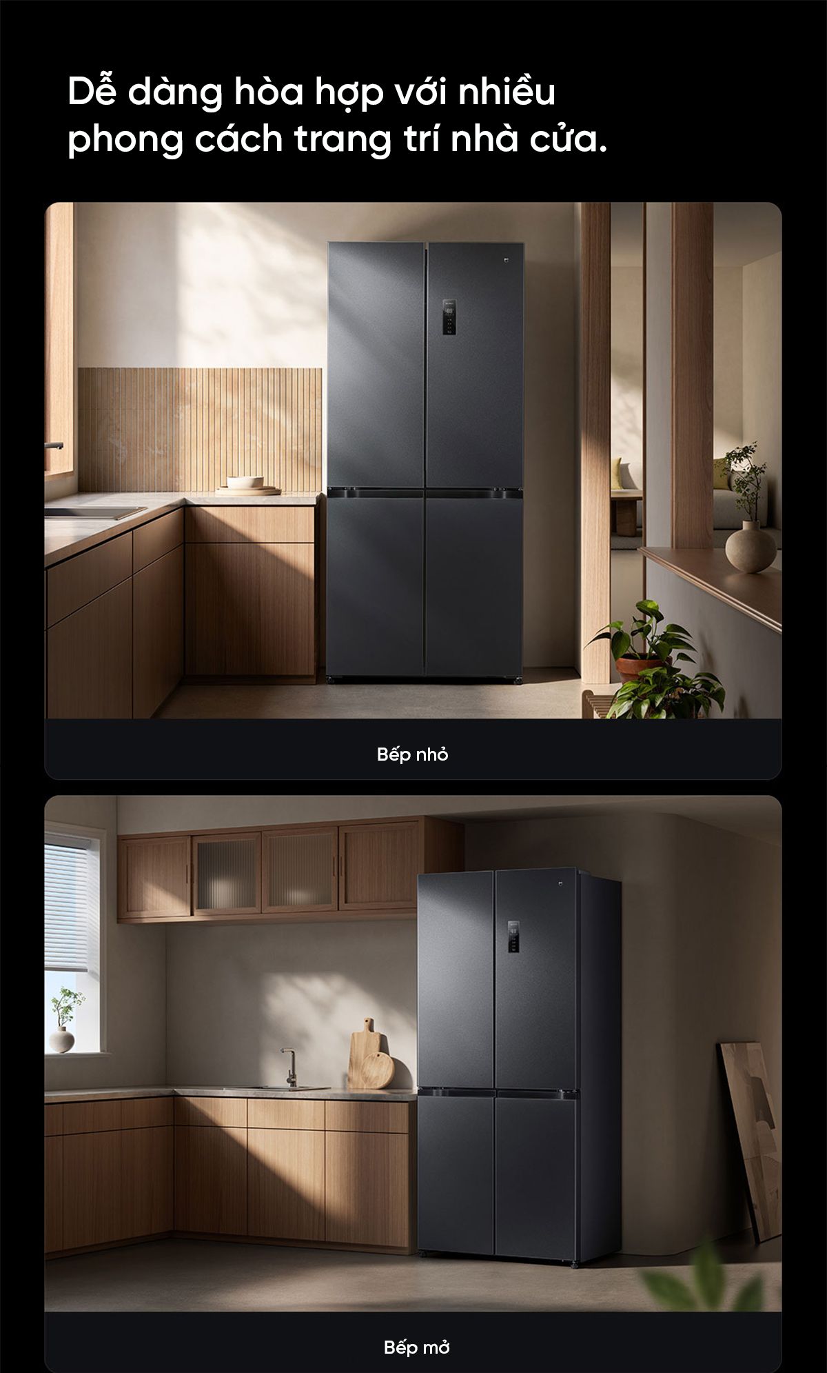 Tủ lạnh Xiaomi Mijia 513L Pro, 4 cánh, siêu mỏng
