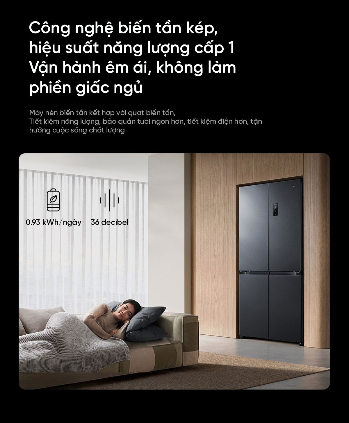 Tủ lạnh Xiaomi Mijia 513L Pro, 4 cánh, siêu mỏng