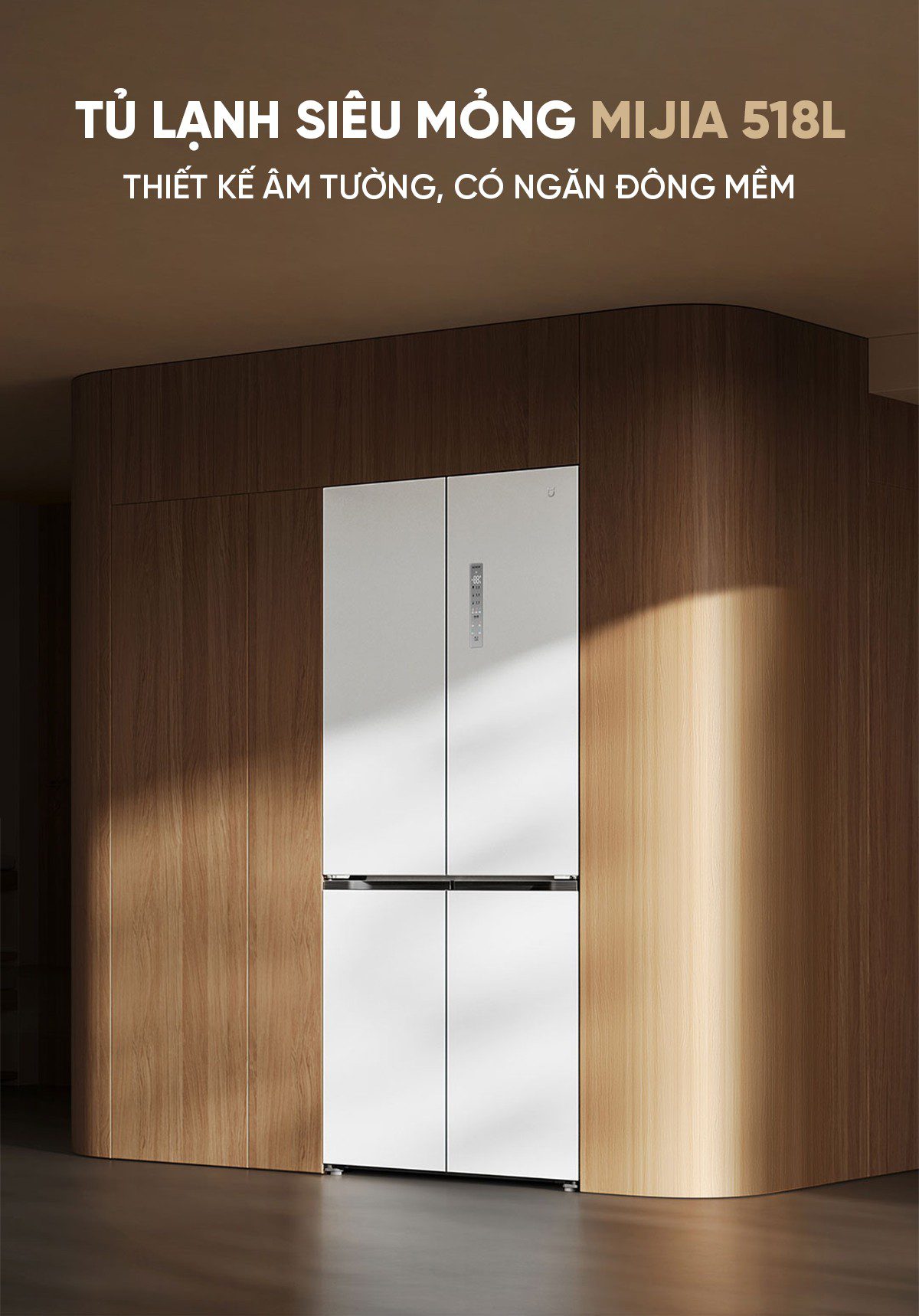 Tủ lạnh Xiaomi Mijia 518L, 4 cửa, có ngăn đông mềm